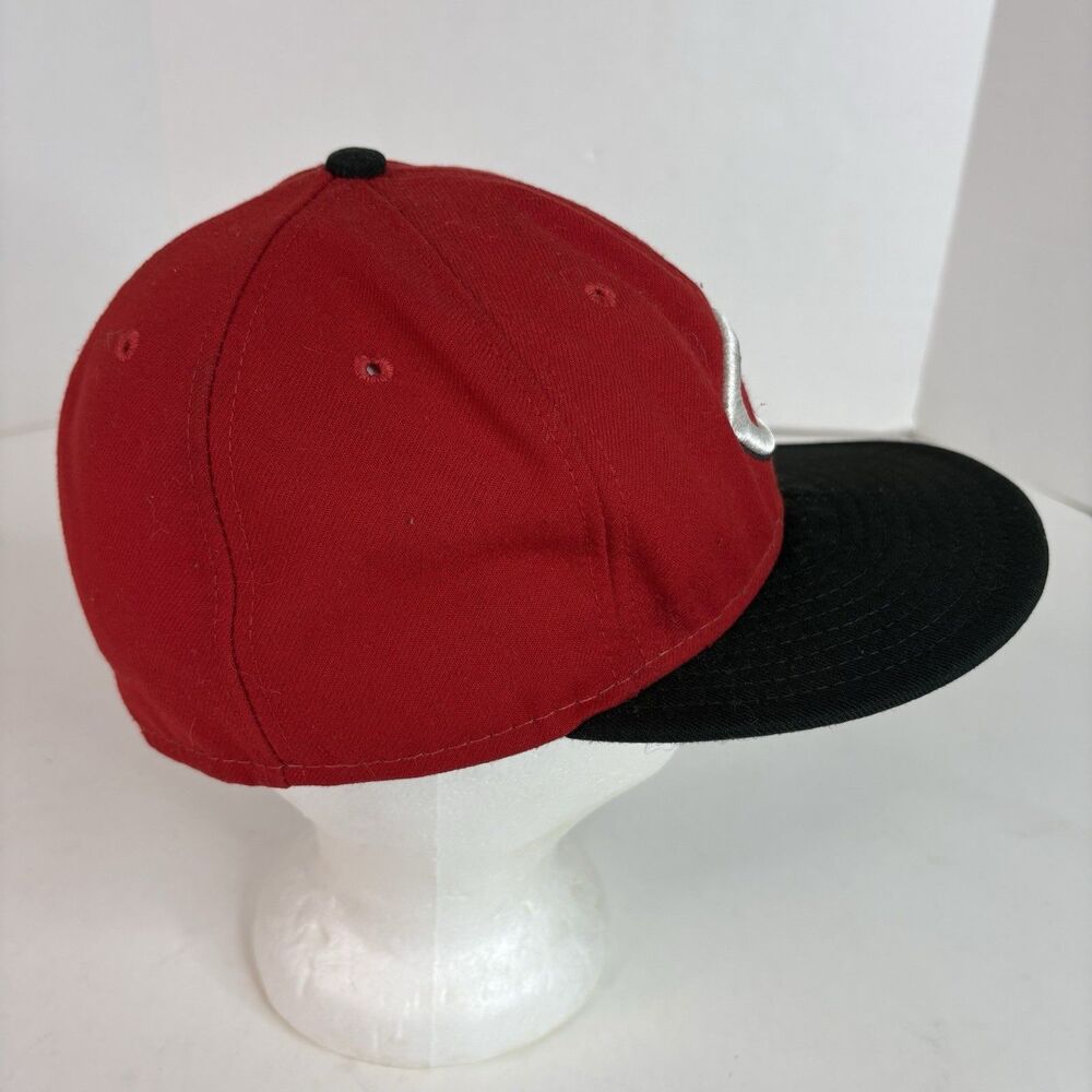 Cincinnati Reds Fitted Baseball Hat, 7 3/8, Red, New Era, Baseball Cap, USA - Picture 4 of 9